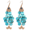Fish Shell Disc Tassel Earrings Cord Pendant Necklaces view 5