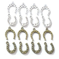 Lucky Horseshoe Charms in Bronze and Silver Designs view 2