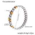 Crystal Heart Elastic and Chain Bracelets in Three Metal Finishes view 11