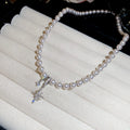 Pearl Star Pendant Necklaces Cluster Earrings Studs view 7