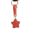Bubble Crystal Striped Star Keychains in Four Colors plus Assorted Option view 5