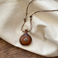 Brown Wooden Gourd Pendant Cord Necklace Pendant Jewelry view 6