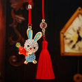 Mixed Carrot Rabbit and Bent Ear Rabbit Car Hangers in Six Pictured Colors view 2