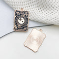 Vintage Zinc Alloy Dark Tarot Card Charm Pendants for DIY Necklace Earrings Keychain