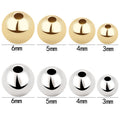 Gold-Tone Round Bead Metal Beads with 8 Listed Options view 5