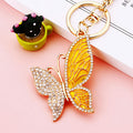 Mixed Patterned Tassel and Multicolor Jeweled Butterfly Keychains in Sixteen Styles view 10