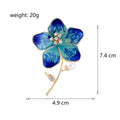 Orchid Two Designs Metal Brooch Pin for Jackets and Lapels view 2