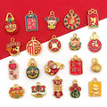 Red Lion Dance and Fu Character Metal Charms with 22 Listed Options view 1