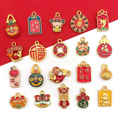 Printed detail graphic for the assorted shape charms