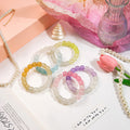Glossy Barrel Bead Bracelets Solid and Cat Paw Multicolor view 2