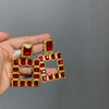 Red Crystal Squares