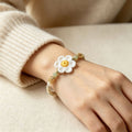 Crocheted Flower Bracelets In Five Colorful Floral Designs view 3