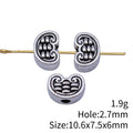 Abacus Lock Beads in Silver and Gold Tone Finishes view 3