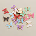 Colorful Butterfly Charms In 1 Style For Jewelry Making view 3