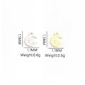 Crystal Crescent Moon Charms in Two Styles and Two Tones view 5