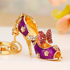 Purple Butterfly-Bow-Heel