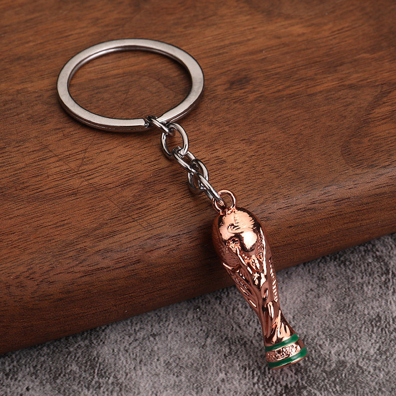 Soccer Trophy Resin Keychain Sports Souvenir Gift for Fans and Events