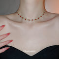 Crystal Flower Link Choker Necklace Bracelet 10 Styles view 3