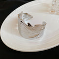 Two Wide Open Leaf Cuff Designs In Gold Or Silver Tone view 8