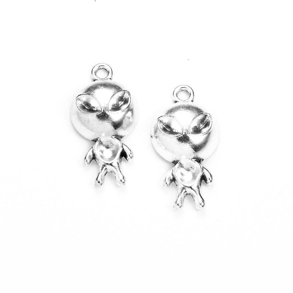 Vintage Alloy Astronaut Charm Pendant 30x10mm
