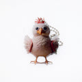 Christmas Rooster Printed Acrylic Ball Chain Hanging Charms view 6