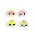 Colorful Car Shaped Enamel Spacer Beads in Four Styles view 3