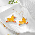 Gold Tone Yellow Duck Drop Earrings in Eleven Playful Designs view 8
