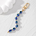 Long Oval Bead Strand Clip Keychains in Seven Colorways view 3