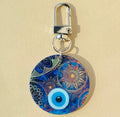Acrylic Hamsa Evil Eye Keychains Silver Lobster Clasp 8 Prints view 8