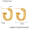 Gold U Hoops
