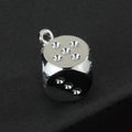 Alloy Dice Charm Pendant with Top Loop Six Color Finishes view 6