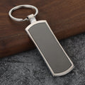 Blank Gray Face Metal Keychains in Six Visible Shapes view 11