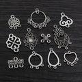 Antique Silver Ornate Multi Loop Jewelry Connectors view 3