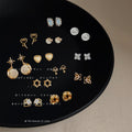 Mini Stud Earring Collection Cat Eye Opal Crystal Styles view 1