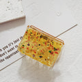 Transparent Resin Pressed Flower Short Hair Claw Clips in Two Designs view 7