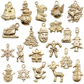 Christmas Gold-Tone Christmas Theme Metal Charms with 24 Listed Options view 1