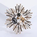 Statement Radiating Crystal Burst Brooch in Four Colorways view 9