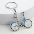 Metal Bicycle Keychain in Yellow and Sky Blue, 2 Styles view 3