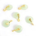 Green and Yellow Jade Look Donut Charm Pendants for Jewelry Making view 6