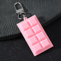 Faux Chocolate Bar Charm Pendant Four Colors Optional Lobster Clasp view 9