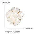 Pearl Flower Brooch In 1 Style With Polished Metal And Decorative Details view 6