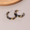 Dark Leopard Hoops