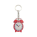 Red Alarm Clock Wood Keychain, Metal Ring, Organza Bag Option view 5