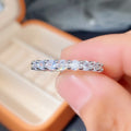 Silver Tone Crystal Eternity Band Rings in Three Styles view 3