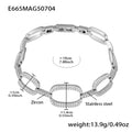 Zircon Tennis Bracelets Leaf Flower Halo Link Styles view 7