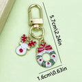 Christmas Charm Keychains Featuring Santa Across 45 Pictured Variations view 10