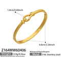 Patterned Hinged Bangle Collection in Gold and Silver Tone Styles view 9