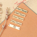 Handmade Word Connector Bars in Four Vintage Finishes view 3