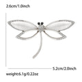 Openwork Dragonfly Brooch in Three Metal Tones for Jackets, Coats, and Scarves view 8