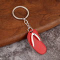 Flip Flop Charm Keychain In Eight Color And Antique Finish Styles view 3